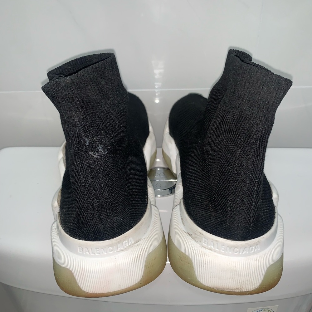 Balenciaga Speed Sneaker ‘Black’ Sock Men’s Size 9 AUTHENTIC - Picture 6 of 7